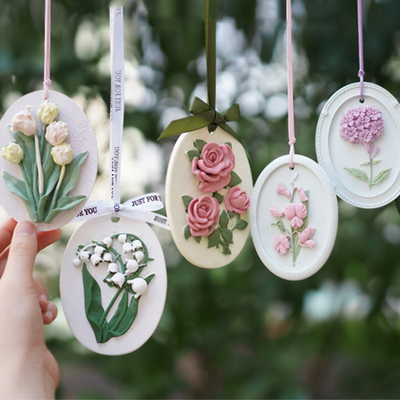 Diffuser Necklace Locket - Cetakan Silikon Bunga Besar untuk Pembuatan