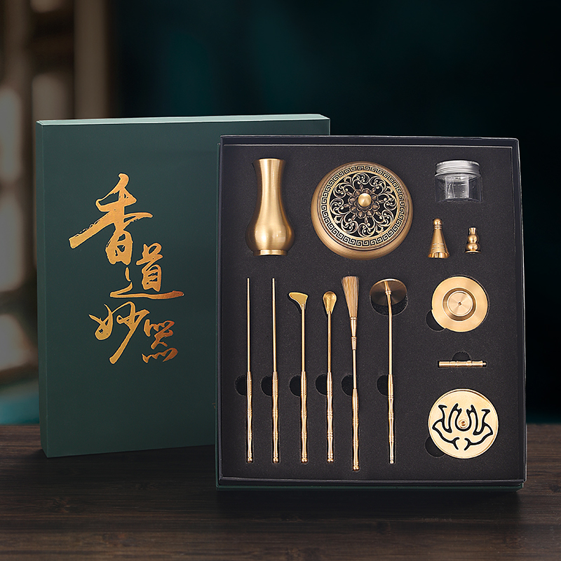 Home Fragrance Kit - Kit pembuat dupa kuningan, pembakar dupa