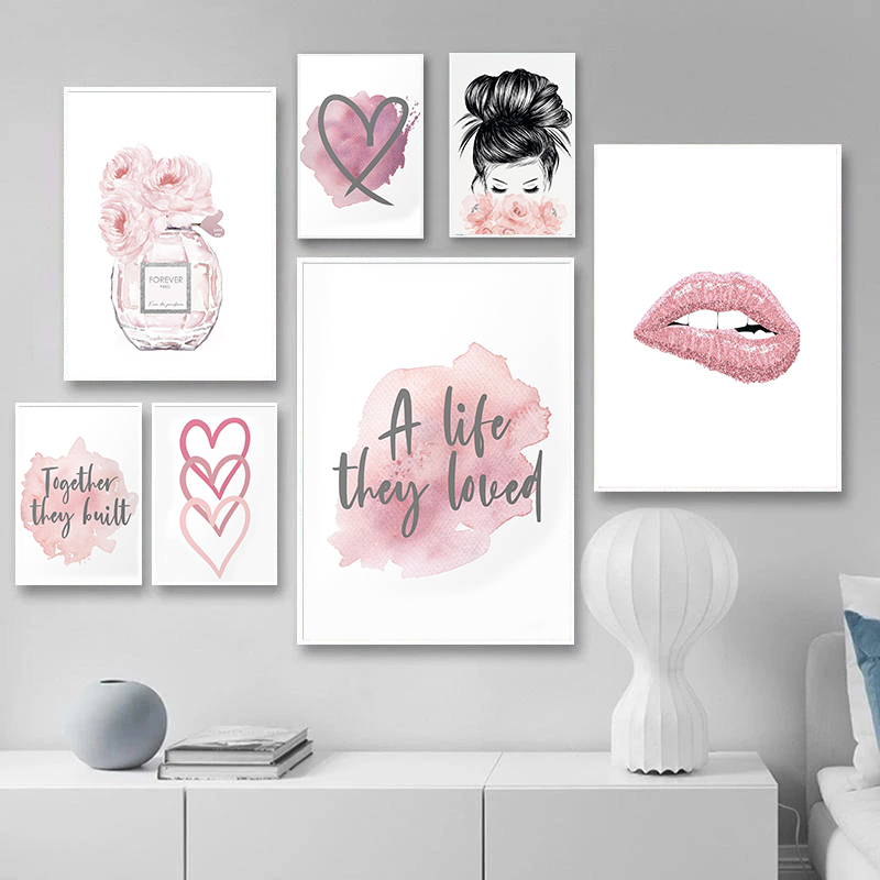 Home Fragrance Room Spray - Poster Cetak Seni Huruf Bunga Parfum