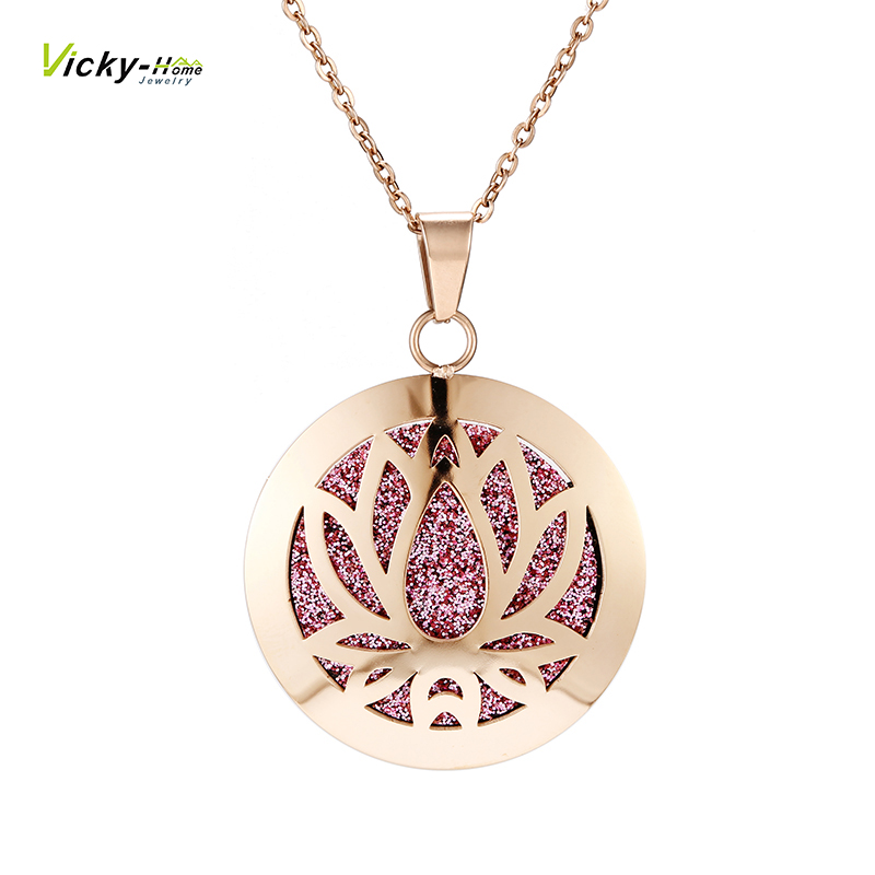 Diffuser Necklace Locket - Kalung Teratai Liontin Diffuser Minyak Esensial