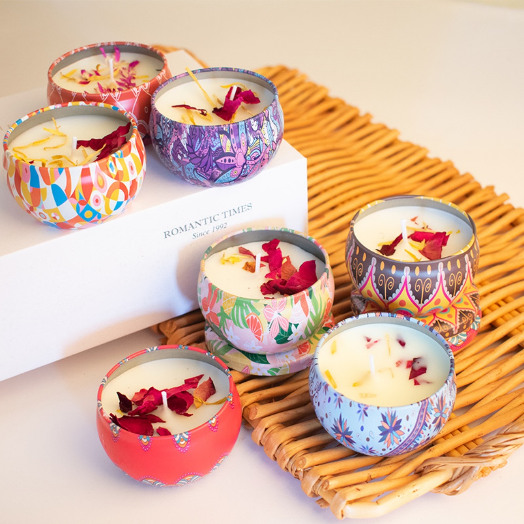 Home Fragrance Kit - Lilin berbentuk mawar, suasana romantis, dekorasi,
