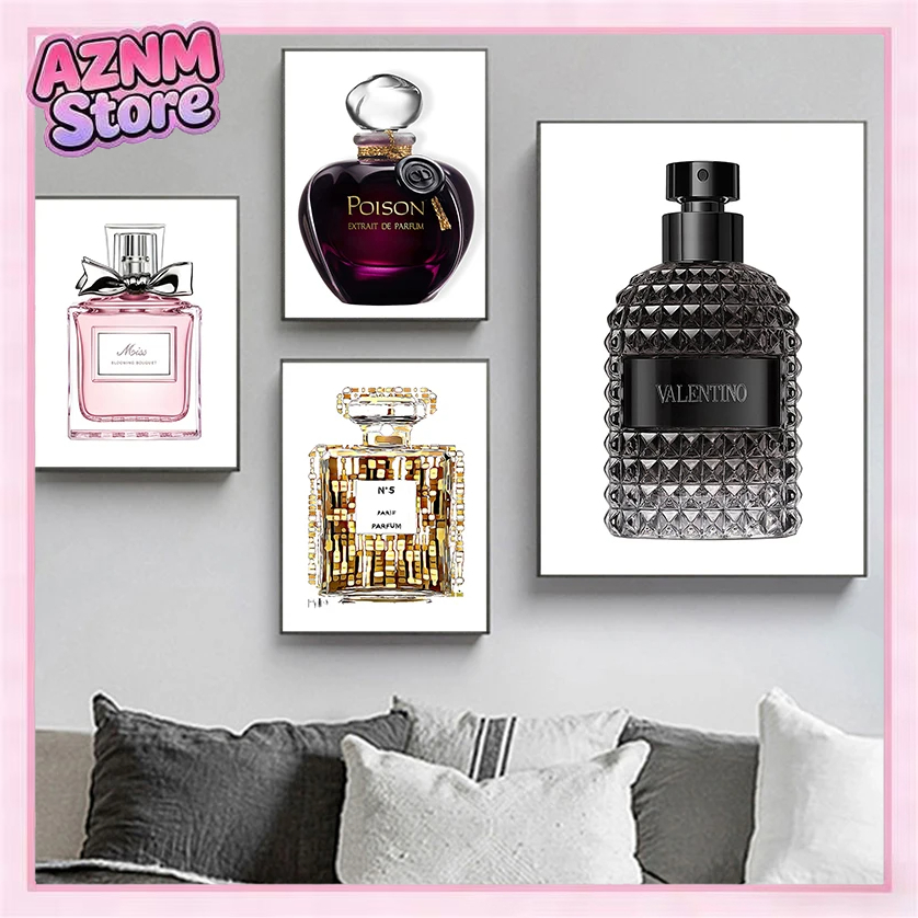 1 Buah Poster Kanvas Cetak Nor - Home Fragrance Room Spray ulasan dan harga