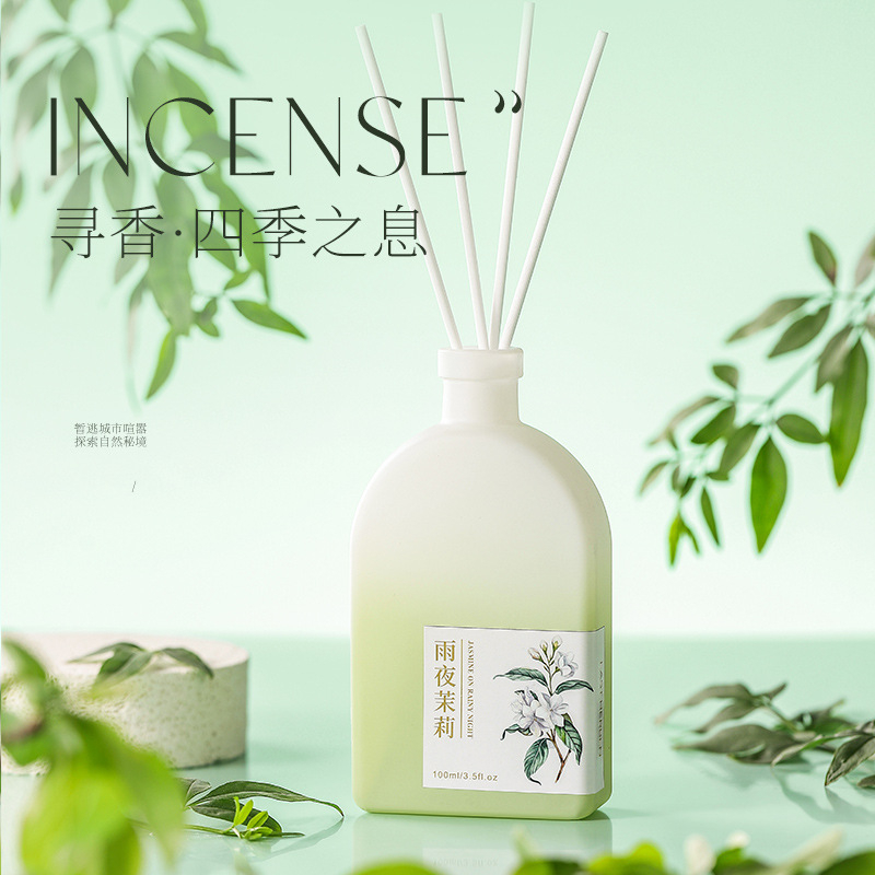 Set Minyak Diffuser Reed 100ml - Home Fragrance Jasmine & Yuzu Porcelain Diffuser ulasan dan harga