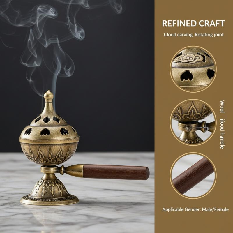 Pembakar Dupa Putar Portabel B - Home Fragrance Powder ulasan dan harga