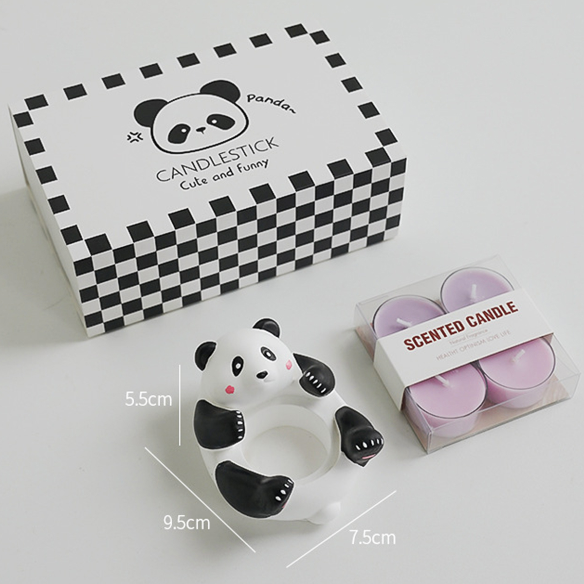 Kit tempat lilin gipsum Panda  - Home Fragrance Kit ulasan dan harga
