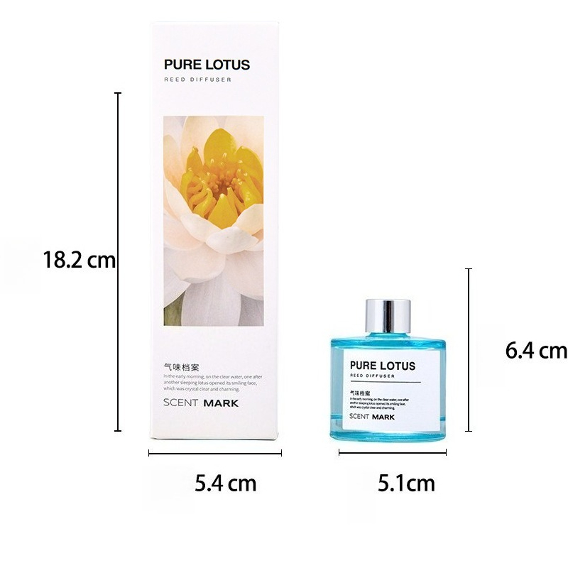 Set Reed Diffuser 50ML Aroma L - Home Fragrance Jasmine & Yuzu Porcelain Diffuser ulasan dan harga