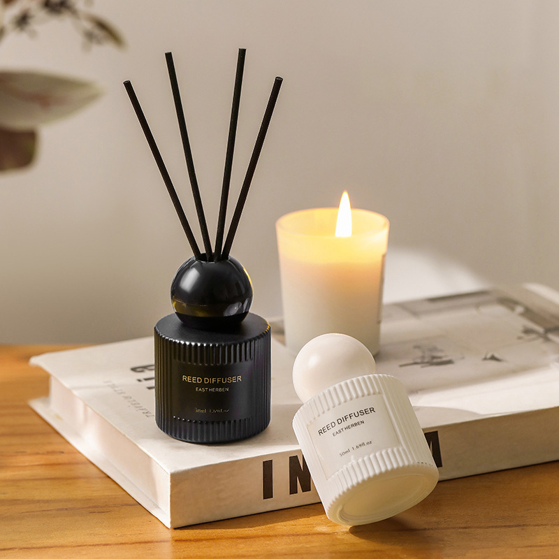 50Ml Set Penyebar Buluh Melati - Home Fragrance Jasmine & Yuzu Porcelain Diffuser ulasan dan harga