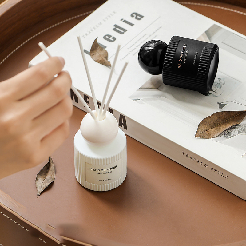 50Ml Set Penyebar Buluh Melati - Home Fragrance Jasmine & Yuzu Porcelain Diffuser ulasan dan harga