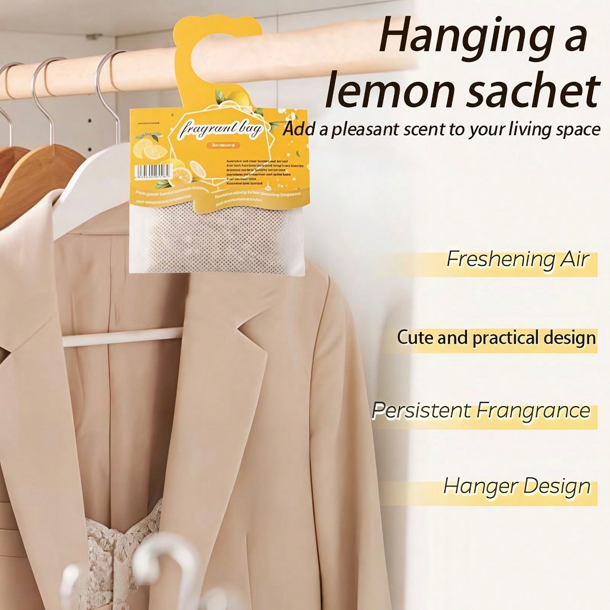 Kantong Pewangi Lemon Gantung, - Home Fragrance Wholesale ulasan dan harga