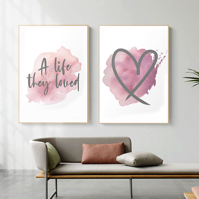 Poster Cetak Seni Huruf Bunga  - Home Fragrance Room Spray ulasan dan harga