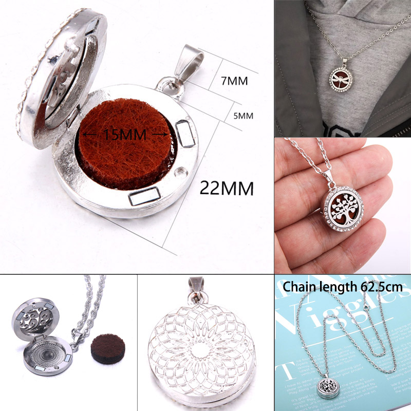 Kalung aromaterapi pohon kehid - Diffuser Necklace Locket ulasan dan harga