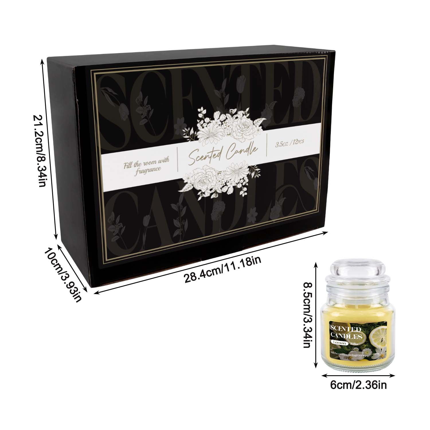 12 buah lilin beraroma tutup b - Home Fragrance Options ulasan dan harga