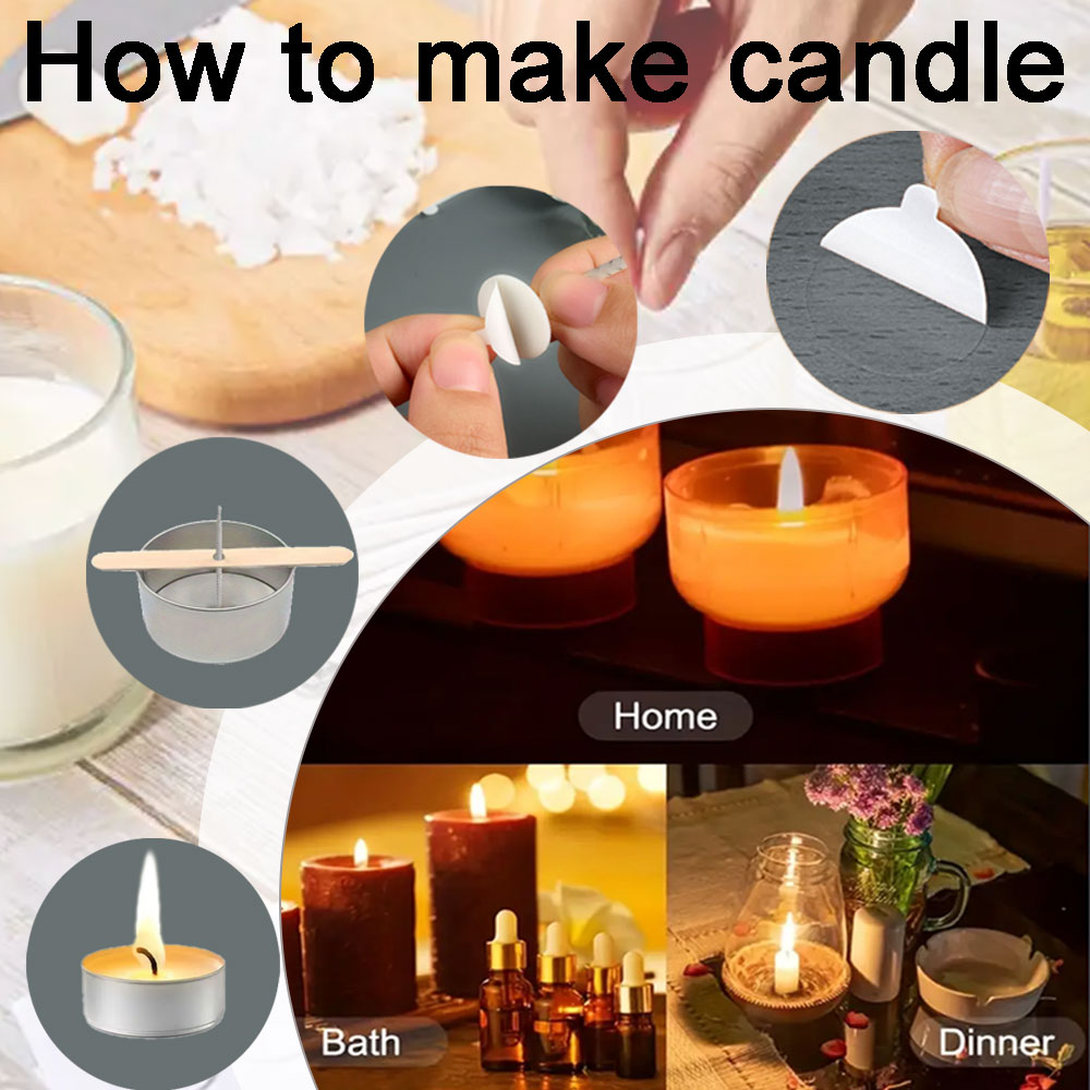 55 Buah Sumbu Lilin Bunga Tong - Home Fragrance Kit ulasan dan harga