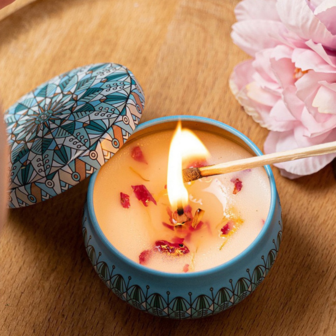Lilin berbentuk mawar, suasana - Home Fragrance Kit ulasan dan harga
